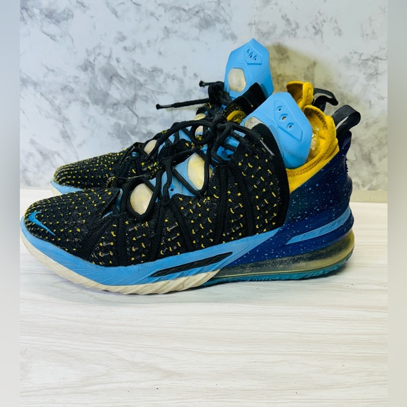 Nike LeBron 18 Lakers Heritage 2020 JAMES 23 Size 9.5 - Picture 3 of 11